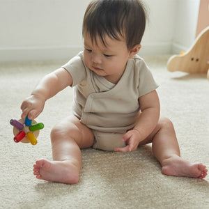 Colorful Flexi Jellyfish toy for early learning and sensory play, showcasing its unique design from angle 3.
