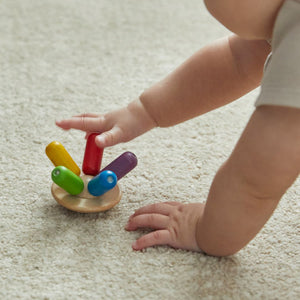 Colorful Flexi Jellyfish toy for early learning and sensory play, showcasing its unique design from angle 4.