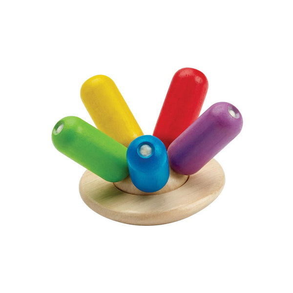 Colorful Flexi Jellyfish toy for early learning and sensory play, showcasing its unique design from angle 5.