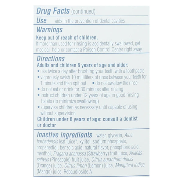 Tom's of Maine Kids Fluoride Rinse | Strawberry | 16 Oz.