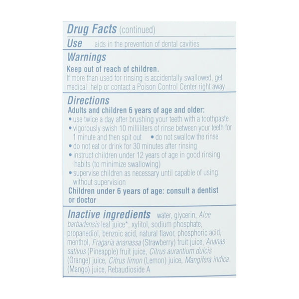 Tom's of Maine Kids Fluoride Rinse | Strawberry | 16 Oz.