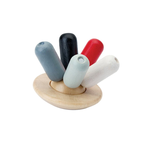High contrast Flexi Jellyfish for early learning and sensory play, viewed from angle 3.