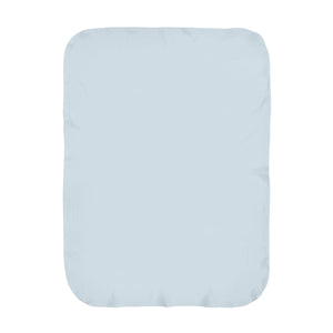 Personalize the First and Middle Name swaddle blanket in sky with your baby's name