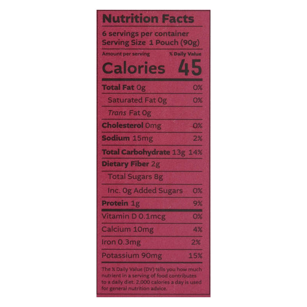 White Leaf Provisions Baby Food Apple Sweet Potato 6-pack, 3.2 Oz, displayed at an angle.