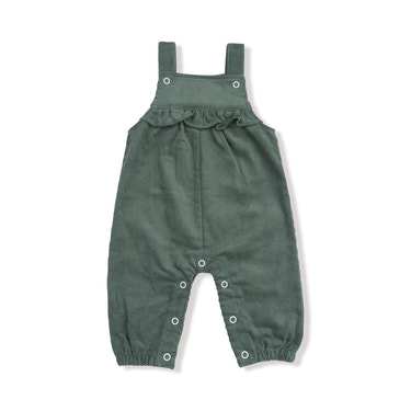 Dark Ivy - Yoke Ruffle Overall