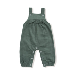 Dark Ivy - Yoke Ruffle Overall