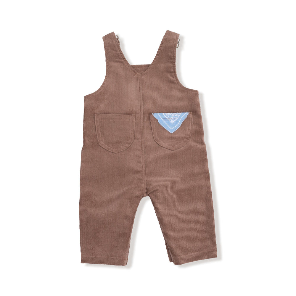 Little Farm Chocolate Malt Classic Overall for babies, stylish and comfortable infant clothing.