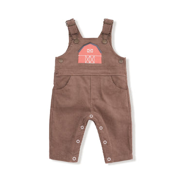 Little Farm Chocolate Malt Classic Overall for babies, stylish and comfortable infant clothing.