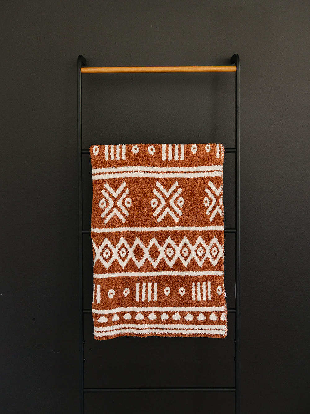 Rust Alpine Plush Blanket - MOOGCO Baby