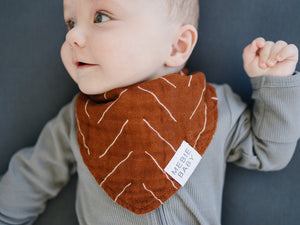 Rust Mudcloth Bib