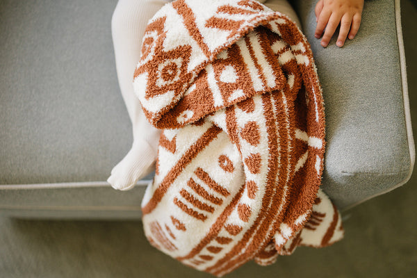 Rust Alpine Plush Blanket