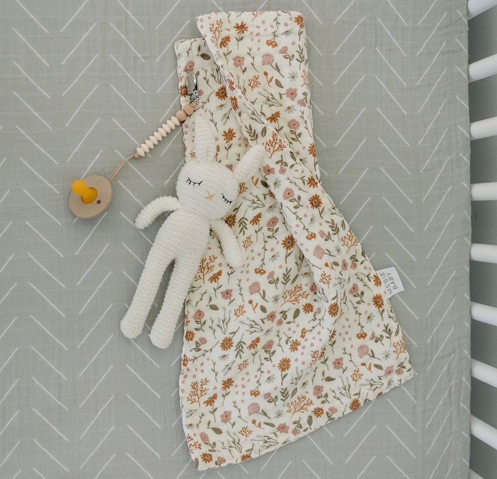 Meadow Floral Muslin Burp Cloth - MOOGCO Baby