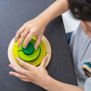Colorful Curve Blocks for early learning and sensory play, showcasing various shapes and angles for creative building.
