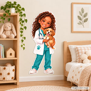 Personalized Veterinarian Wall Decal from Photo, Dream Job Sticker, image 5
