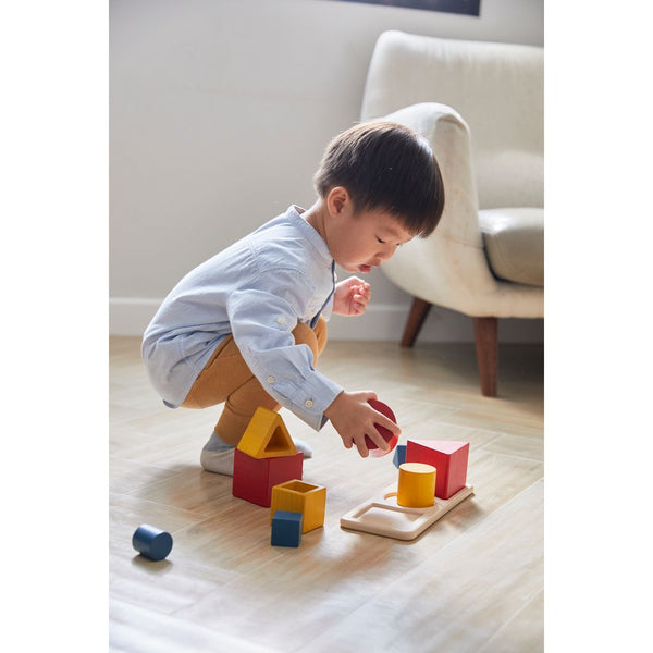 Nesting Puzzle - Unit Plus for babies, promoting health and safety through engaging play. Angle 4 view.