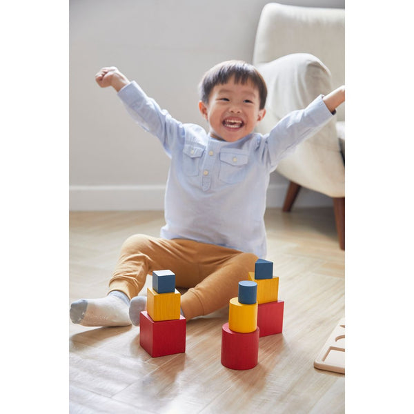 Nesting Puzzle - Unit Plus for babies, promoting health and safety through engaging play. Angle 5 view.