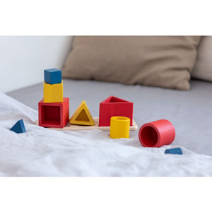 Nesting Puzzle - Unit Plus for babies, promoting health and safety through engaging play. Angle 6 view.