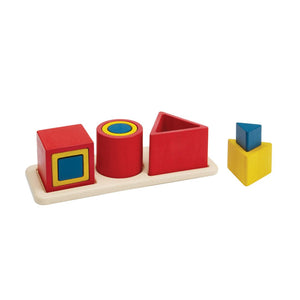 Nesting Puzzle - Unit Plus: Colorful baby puzzle promoting health and safety through engaging play. Angle 7 view.