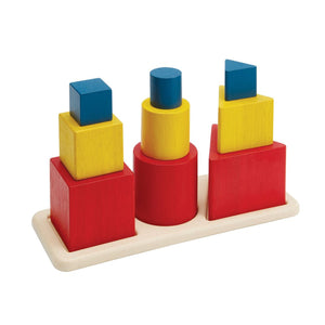 Nesting Puzzle - Unit Plus: Colorful baby toy promoting health and safety through engaging play at angle 8.