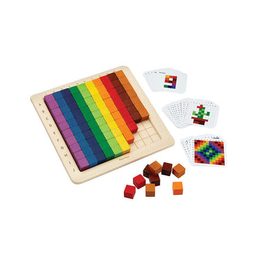 100 Counting Cubes - Unit Plus for STEM learning, colorful educational toy for toddlers and preschoolers.