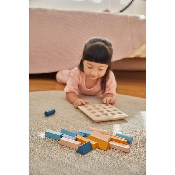 Geometric Peg Board - Orchard for early learning and sensory play, showcasing vibrant colors and engaging shapes.
