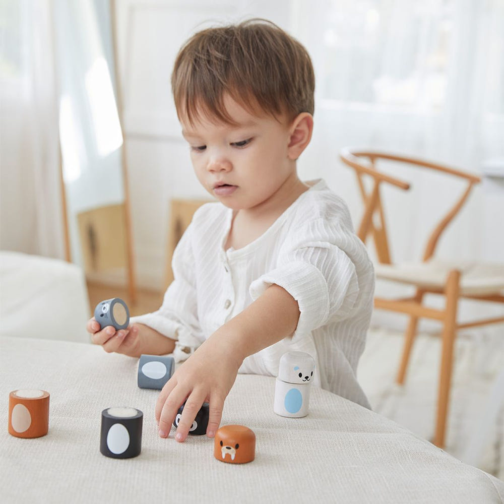 "Arctic Animal Matching game for babies, promoting early learning and sensory play with colorful, engaging designs."