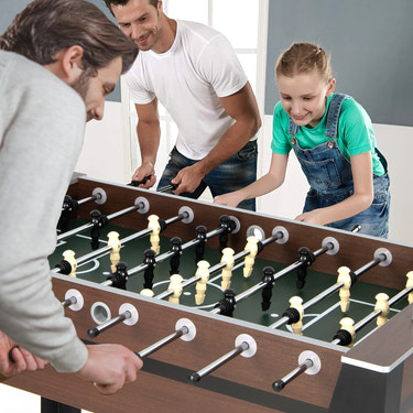 54 Inch Indoor Competition Game Soccer Table - Sturdy Build for Kids & Family