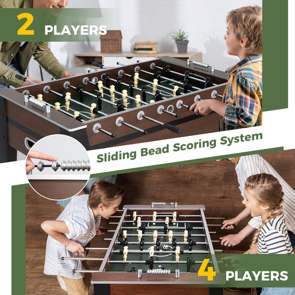 54 Inch Indoor Competition Game Soccer Table - Sturdy Build for Kids & Family