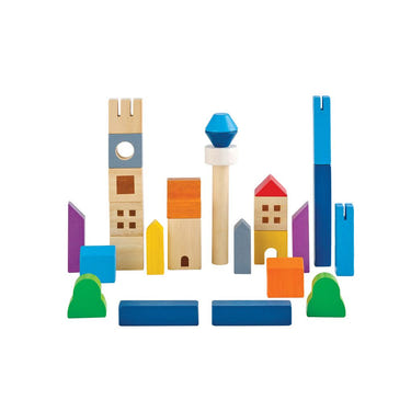 Colorful Cityscape Blocks for STEM learning and creative play, perfect for young builders and imaginative minds.