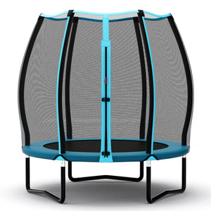 55 Inch Trampoline for Kids Toddler Mini Trampoline with Safety Enclosure Net