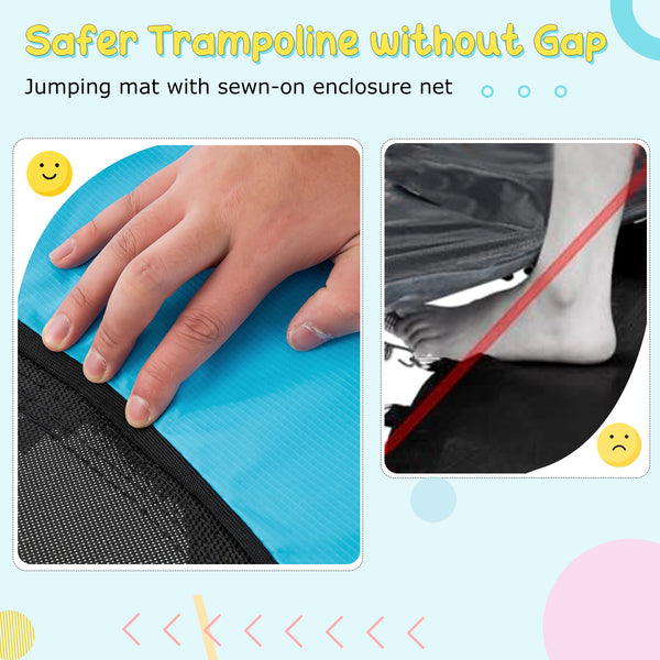 55 Inch Trampoline for Kids Toddler Mini Trampoline with Safety Enclosure Net