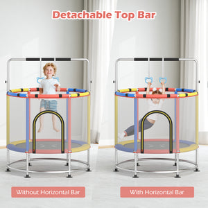 55" Kids Trampoline Gift for for 3-6 Years Old Boys and Girls