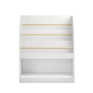 Kids Bookshelf with 3-Tier Front-Facing Display & Toy Storage