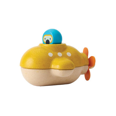 Colorful submarine bath toy for babies, perfect for fun and safe bathing experiences.