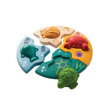Colorful Marine Puzzle for babies, promoting fun and learning through play. Perfect toy for early development.