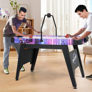 56 Inch Air Hockey Table with LED Digital Scoreboard and Powerful 12V Motor