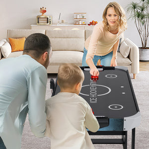 56 Inch Air Hockey Table with Powerful 12V Motor and LED Digital Scoreboard