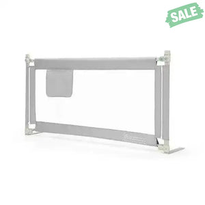 57 Inch Toddlers Vertical Lifting Baby Bed Rail Guard with Lock-Blue Gray Bed Rails
