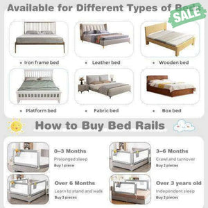 57 Inch Toddlers Vertical Lifting Baby Bed Rail Guard with Lock-Blue Gray Bed Rails