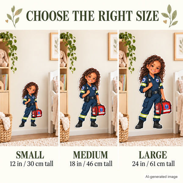 Personalized Paramedic Wall Decal from Photo, Dream Job Sticker, image 7