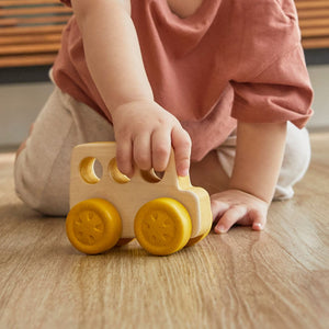 "Timber Trail Bus nursery decor at angle 6, perfect for adding charm to your baby's room."