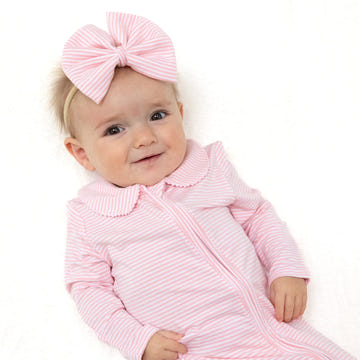 Angel Dear Big Bow Headband Baby Golf Carts Pink Soft Stretchy