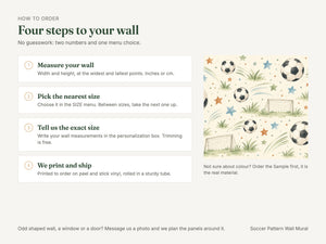 Watercolor Soccer Pattern Wall Mural, image 6