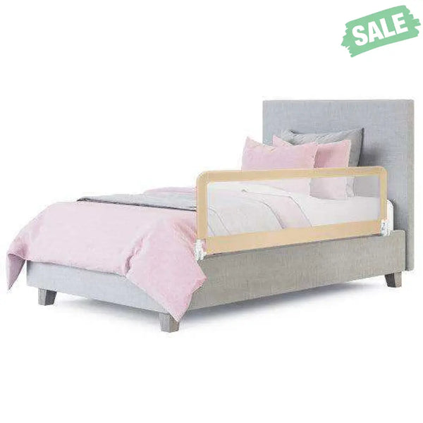 59 Inch Folding Breathable Baby Bed Rail Guard with Safety Strap-Blue Blue Bed Rails