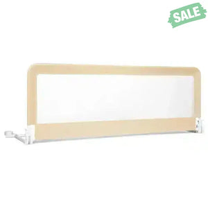 59 Inch Folding Breathable Baby Bed Rail Guard with Safety Strap-Blue Blue Bed Rails