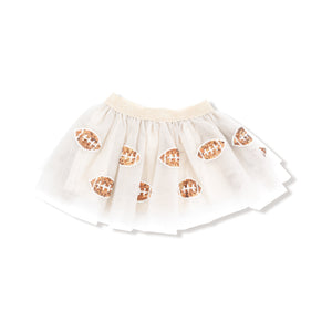 Varsity - Light Grey - Oatmeal Football Tutu Skirt