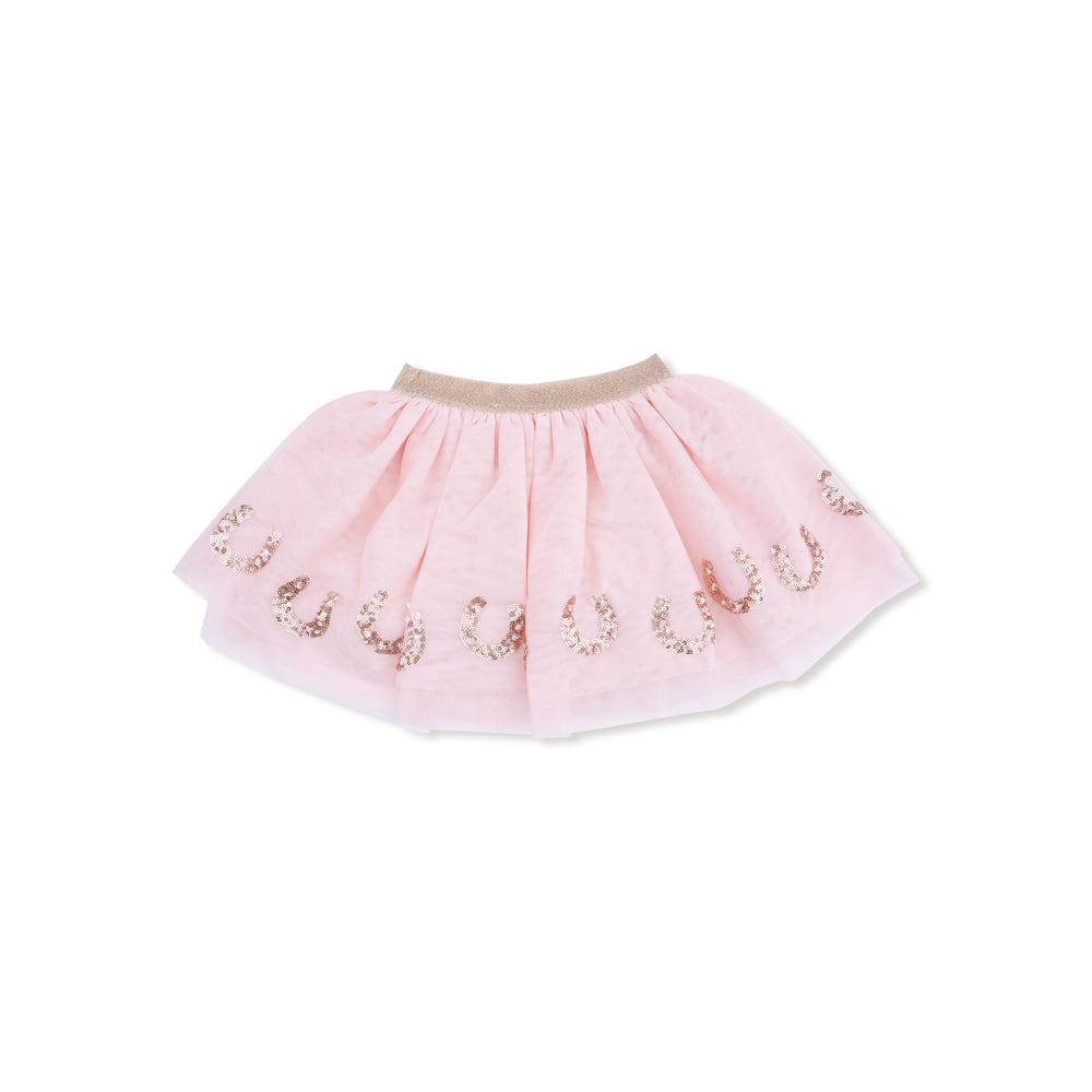 Western Tutu Skirt Horseshoe for babies, featuring a playful design perfect for little cowgirls.
