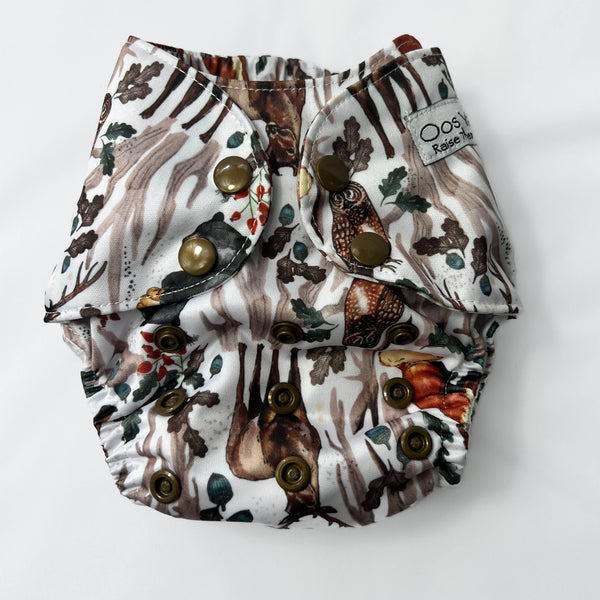 Wildling (newborn) Cloth Pocket Diaper - Woodland Whimsy