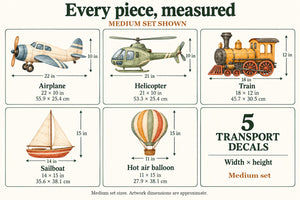 Transport Wall Decals, Set of 5 (Set 4), image 7