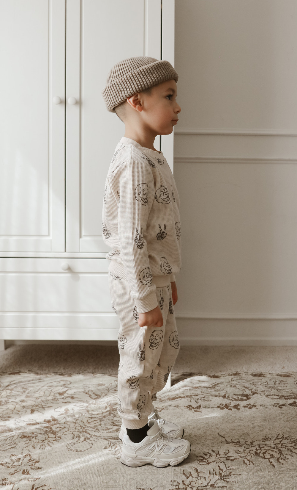 Skull Waffle Pants Set - MOOGCO Baby